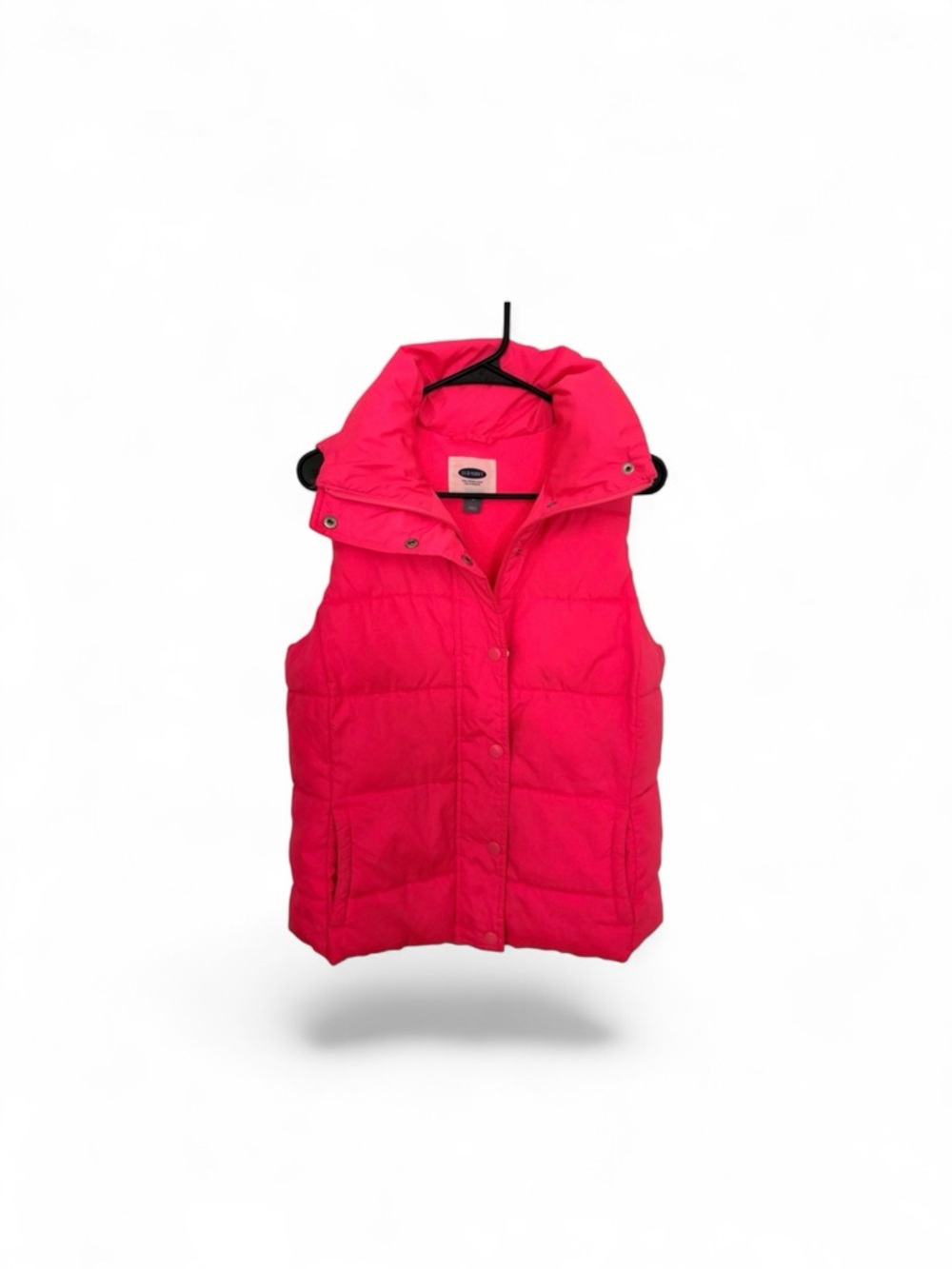 Old Navy Bright Pink Quilted Sleeveless Vest